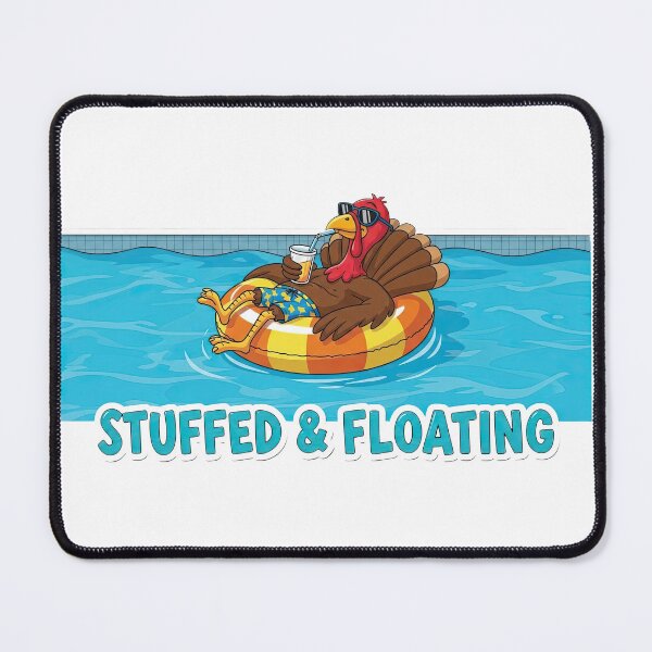 Item preview, Stuffed and Floating: Funny Relaxing Pool Turkey Post-Feast designed and sold by zoughlal.