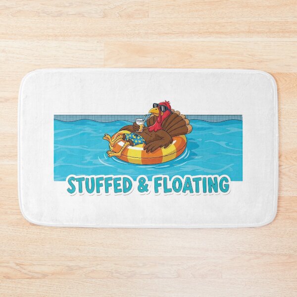 Item preview, Stuffed and Floating: Funny Relaxing Pool Turkey Post-Feast designed and sold by zoughlal.