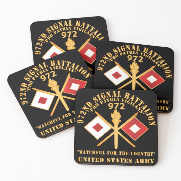 Item preview, Army - 972nd Signal Battalion - Pro Patria Vigilans - US Army X 300 designed and sold by Military Insignia Products.