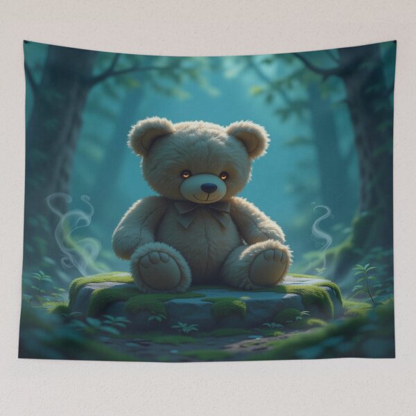 Item preview, AncientBear & TwilightMist – A threadable companion between ForestSilence & fading childhood glow designed and sold by FotoworldEdel.