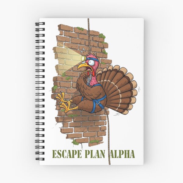 Item preview, Escape Plan Alpha: Funny Rappelling Turkey Thanksgiving designed and sold by zoughlal.