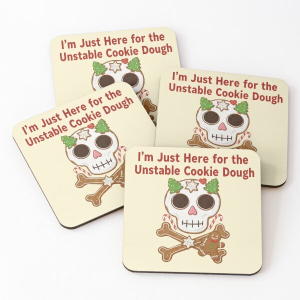 Item preview, Funny Christmas Skull – I’m Just Here for the Unstable Cookie Dough designed and sold by Imaginationbeyond.