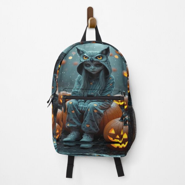 Item preview, Owl Girl in Pumpkin Forest – Halloween Magic designed and sold by AmetistLight.