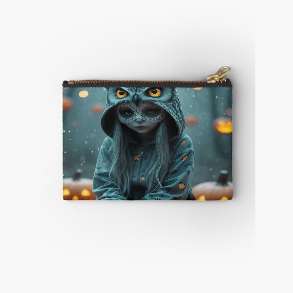 Item preview, Owl Girl in Pumpkin Forest – Halloween Magic designed and sold by AmetistLight.