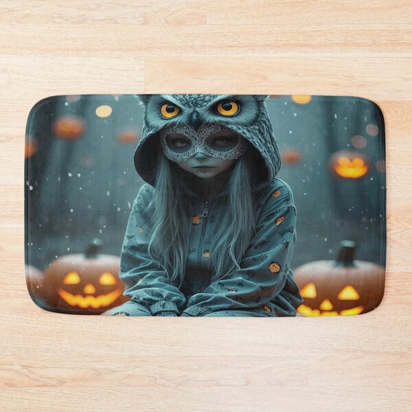 Item preview, Owl Girl in Pumpkin Forest – Halloween Magic designed and sold by AmetistLight.