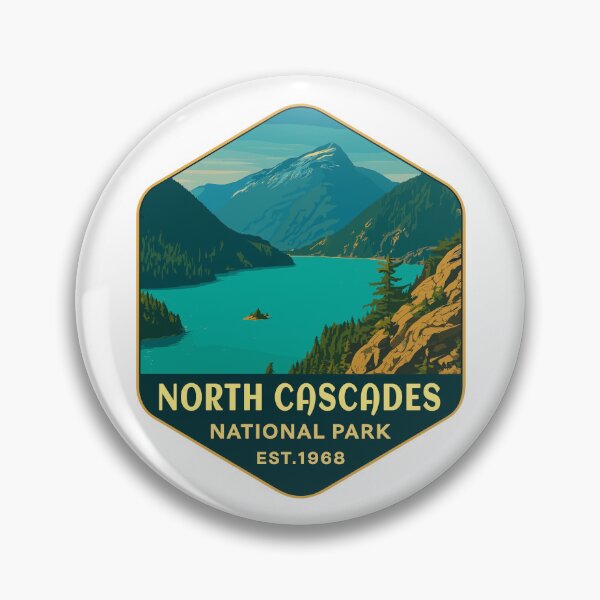 Item preview, North Cascades National Park Retro Sticker designed and sold by Ismeal Von.