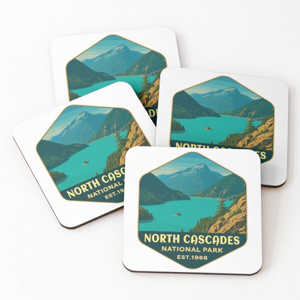 Item preview, North Cascades National Park Retro Sticker designed and sold by Ismeal Von.
