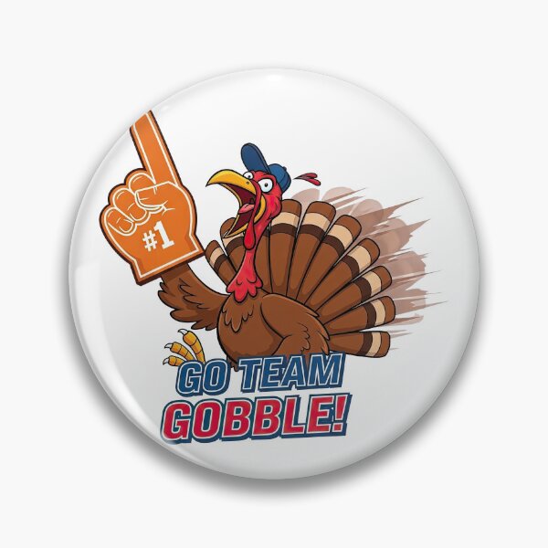 Item preview, Go Team Gobble: Funny Football Sports Thanksgiving Turkey designed and sold by zoughlal.