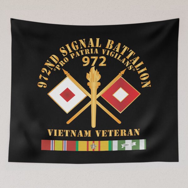 Item preview, Army - 972nd Signal Battalion - Pro Patria Vigilans - Vietnam Veteran - VN SVC X 300 designed and sold by Military Insignia Products.