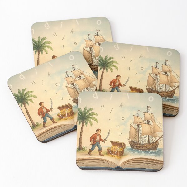 Item preview, Literary world: Pirate finds a treasure designed and sold by Steffani Lehmann.