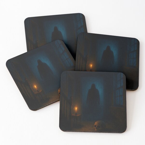 Item preview, Shadow in the Haunted House | Gothic Horror Art designed and sold by AstroGlamStudio.
