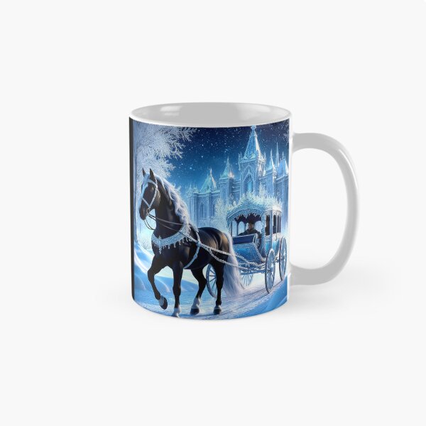 Item preview, Black Stallion and Ice Carriage – Winter Fantasy Castle designed and sold by AmetistLight.