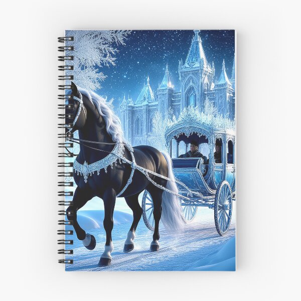 Item preview, Black Stallion and Ice Carriage – Winter Fantasy Castle designed and sold by AmetistLight.