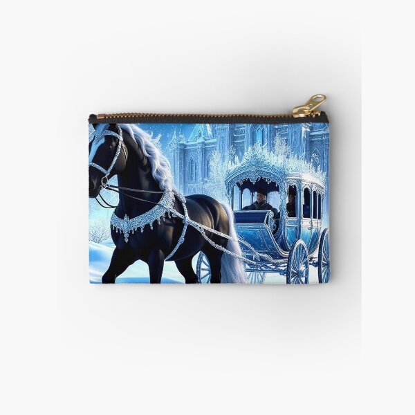 Item preview, Black Stallion and Ice Carriage – Winter Fantasy Castle designed and sold by AmetistLight.