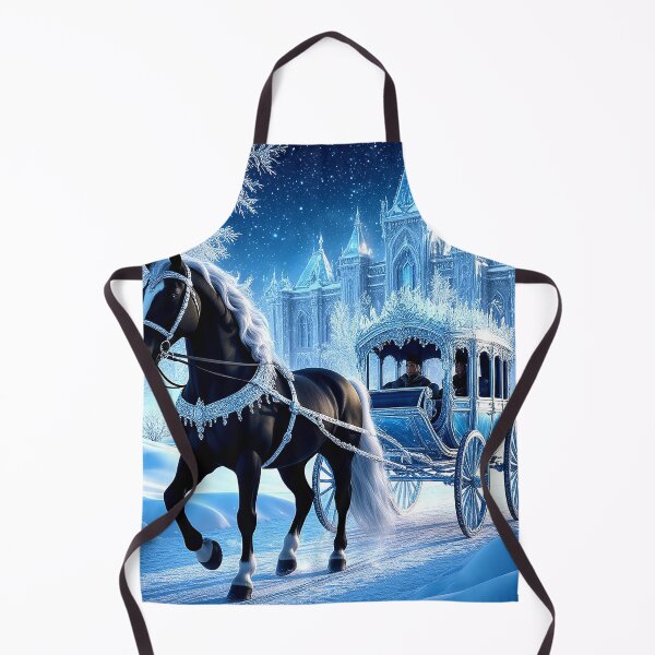 Item preview, Black Stallion and Ice Carriage – Winter Fantasy Castle designed and sold by AmetistLight.