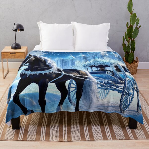 Item preview, Black Stallion and Ice Carriage – Winter Fantasy Castle designed and sold by AmetistLight.