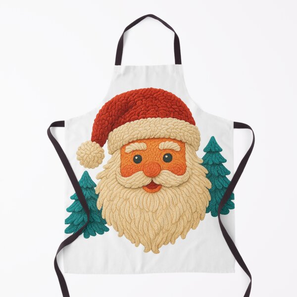 Item preview, Punch Needle Santa｜yarn trees christmas｜faux yarn designed and sold by PixelBlooming.