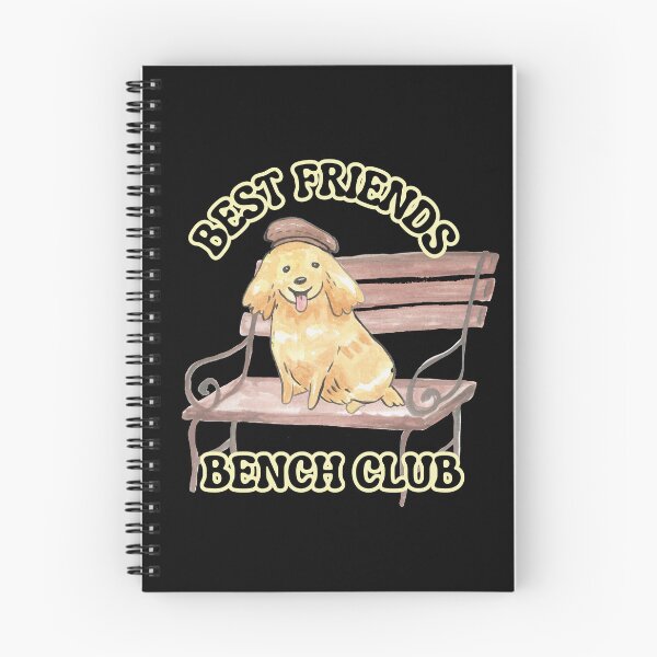 Item preview, Best Friends Bench Club – Cute Dog Watercolor Art for Dog Lovers designed and sold by TheBeeKindSpace.