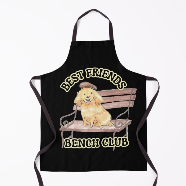Item preview, Best Friends Bench Club – Cute Dog Watercolor Art for Dog Lovers designed and sold by TheBeeKindSpace.