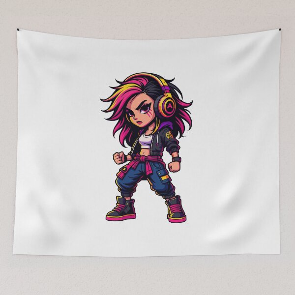 Item preview, Neon Frequency: Electric Soul Girl designed and sold by ArtesioByZaber.