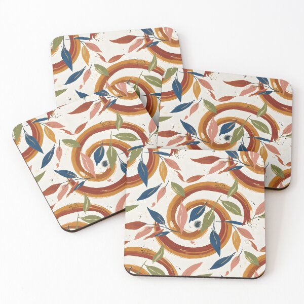 Item preview, Abstract Autumn Spiral Leaves Pattern designed and sold by dreephic22.