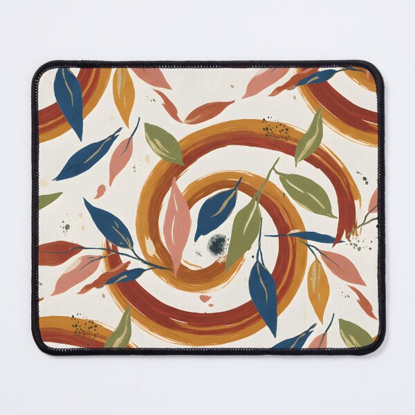 Item preview, Abstract Autumn Spiral Leaves Pattern designed and sold by dreephic22.