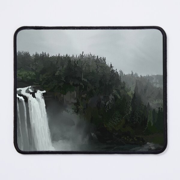 Item preview, Drawing of Snoqualmie, Washington Waterfall designed and sold by julestown.