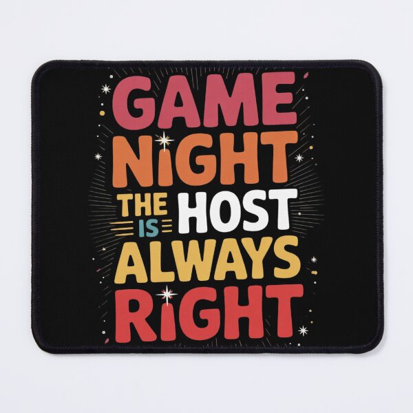 Item preview, Game Night Host I The Host Is Always Right I Game Night  designed and sold by KonstanKoraner.