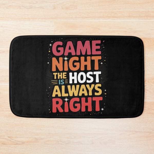 Item preview, Game Night Host I The Host Is Always Right I Game Night  designed and sold by KonstanKoraner.