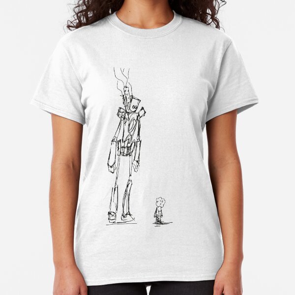 Girl and Robot Classic T-Shirt