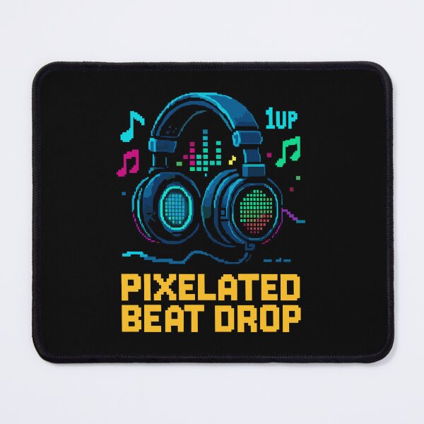 Item preview, PIXELATED BEAT DROP: Retro 8-bit DJ Gaming Headset designed and sold by Wear The Sound.