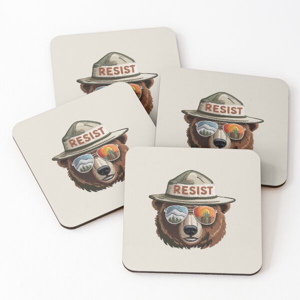 Item preview, Bear Resist Protect Our National Parks - Save the environment public lands wild heart designed and sold by HumansStuck12.