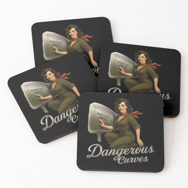 Item preview, Dangerous Curves — Vintage Military Pin-Up Nose Art designed and sold by getpressedshirt.