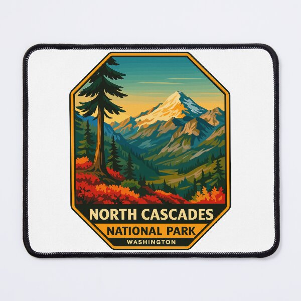 Item preview, North Cascades National Park Retro Sticker designed and sold by Ismeal Von.