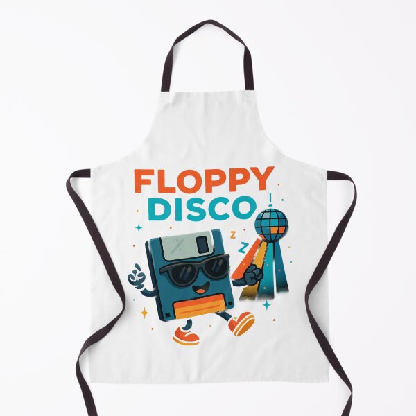 Item preview, Retro Floppy Disk Dancing at Disco Cartoon Design. designed and sold by The-T-In-Retro.