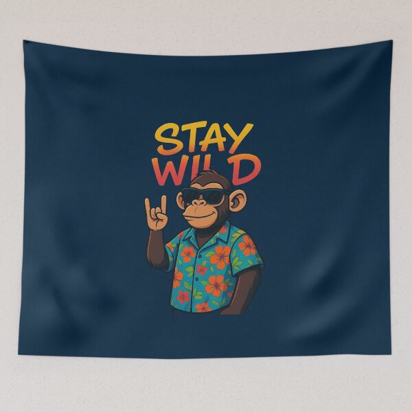 Item preview, Buzz Monkey Swag – Cool Funky Ape Vibes for Streetwear Lovers and Trendsetters designed and sold by Lineesh Kumar.
