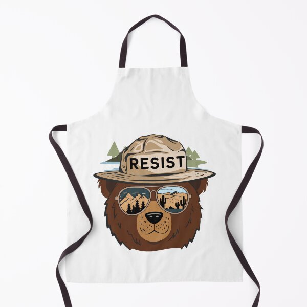 Item preview, Bear Resist Protect Our National Parks - Save the environment public lands eco mission designed and sold by HumansStuck12.