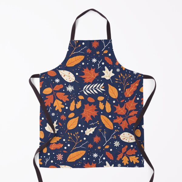 Item preview, Autumn Winter Blend Pattern – Minimal Leaves and Snowflakes | Warm Orange & Cool Blue Vector Design designed and sold by Windy-market.