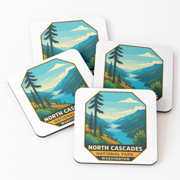Item preview, North Cascades National Park Retro Sticker designed and sold by Ismeal Von.