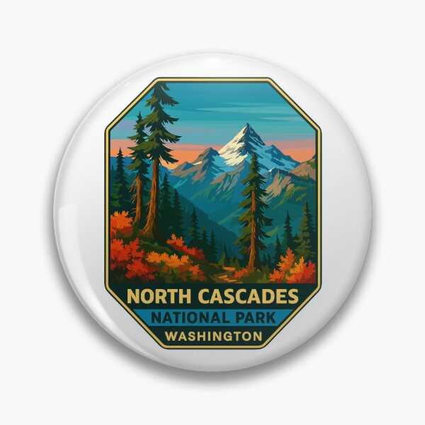 Item preview, North Cascades National Park Retro Sticker designed and sold by Ismeal Von.
