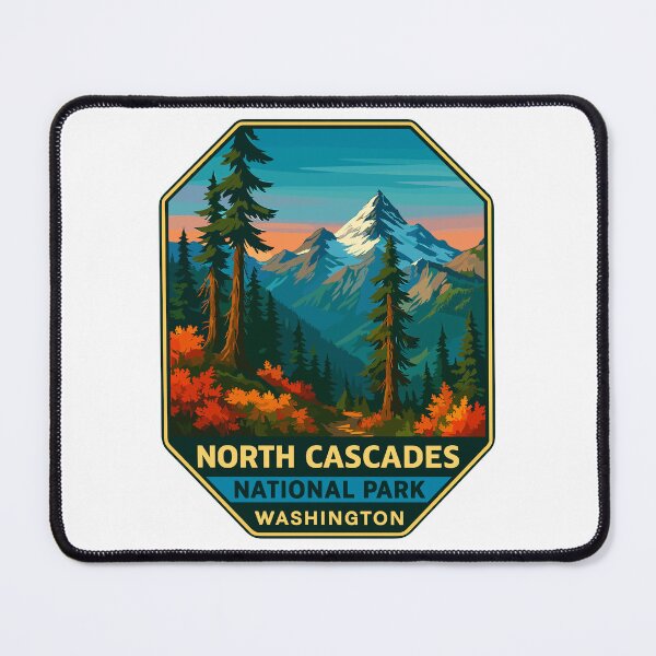 Item preview, North Cascades National Park Retro Sticker designed and sold by Ismeal Von.