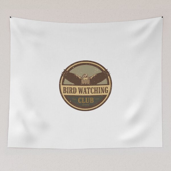 Item preview, Bird Watching Club – Retro Hawk Badge Artwork designed and sold by NatureNookTees.