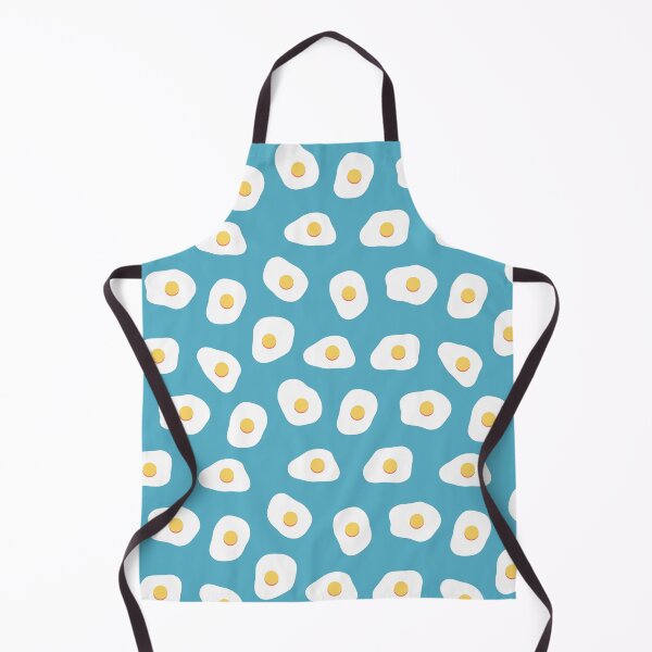 Item preview, Fried Eggs Pattern Blue Background designed and sold by Kate27sun.