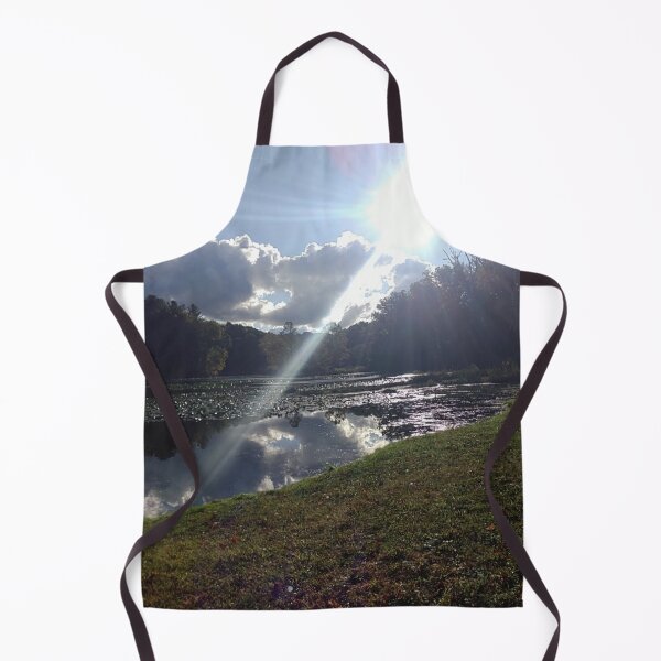 Item preview, Sunbeam Over Ohio Lake – Autumn Nature Walk designed and sold by IsotonicLunarCat.