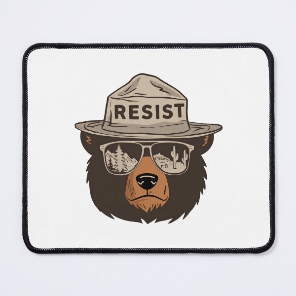 Item preview, Bear Resist Protect Our National Parks - Save the environment public lands wander free designed and sold by HumansStuck12.