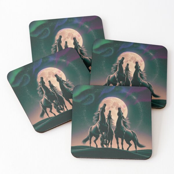 Item preview, 3 horses howling at the moon designed and sold by Polarctica.