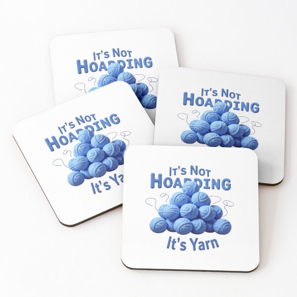 Item preview, It's Not Hoarding If It's Yarn - Funny Knitting Quote designed and sold by ShirtHatch.