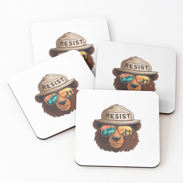 Item preview, Bear Resist Protect Our National Parks - Save the environment public lands forest roots designed and sold by HumansStuck12.