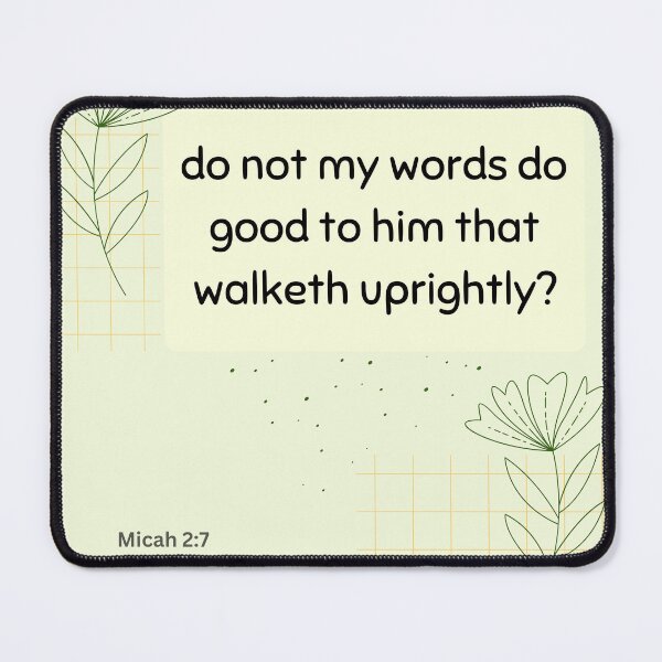 Item preview, Micah 2:7 designed and sold by Undonemadenew.