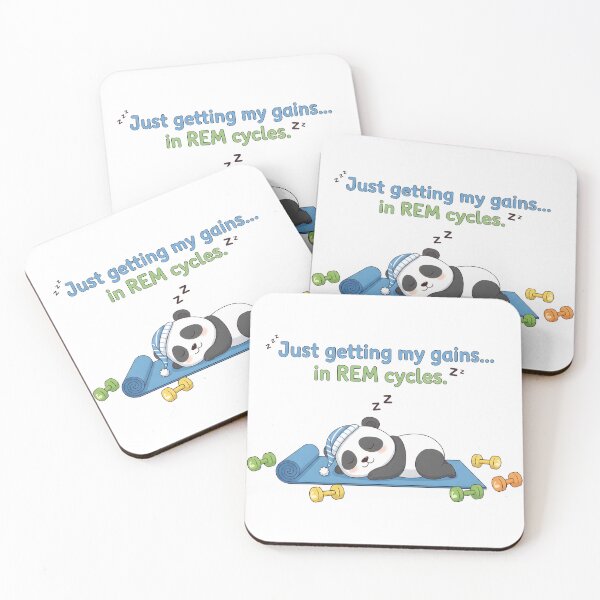 Item preview, Getting Gains in REM Cute Panda Gym designed and sold by dreephic22.